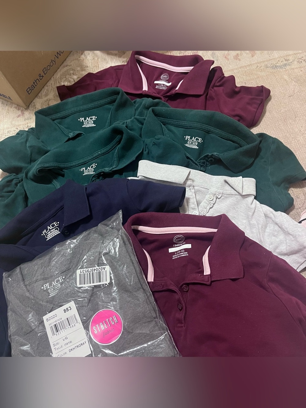 Girls school uniform clothes size Large tops size 12 pants lot bundle